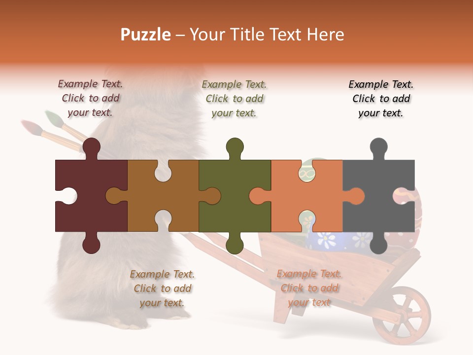 Easter Fluffy Red PowerPoint Template