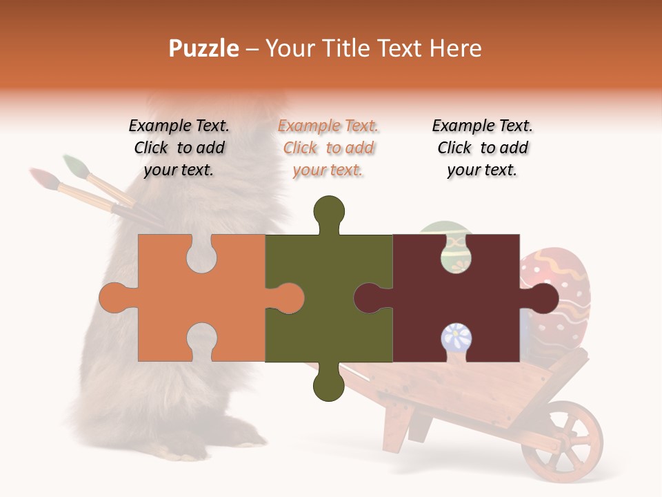 Easter Fluffy Red PowerPoint Template