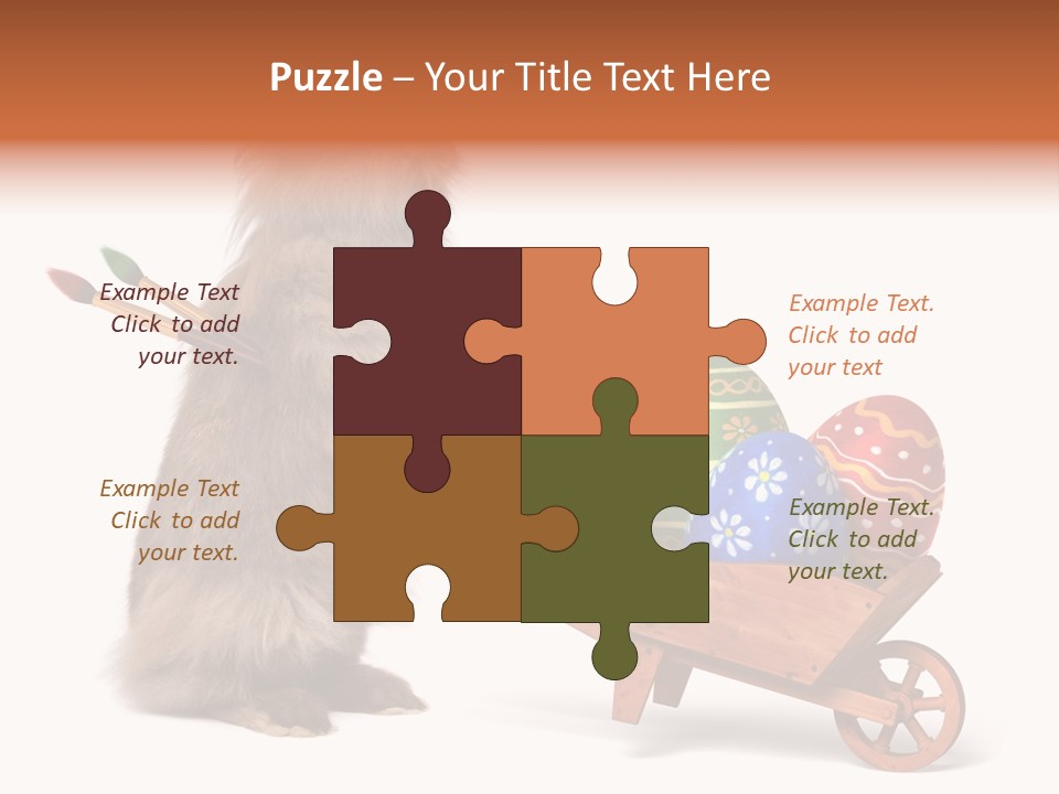 Easter Fluffy Red PowerPoint Template