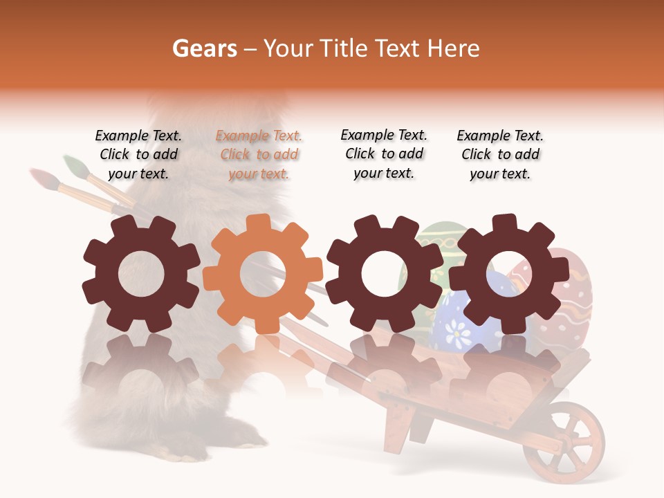 Easter Fluffy Red PowerPoint Template