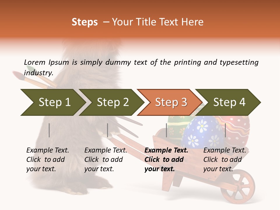 Easter Fluffy Red PowerPoint Template