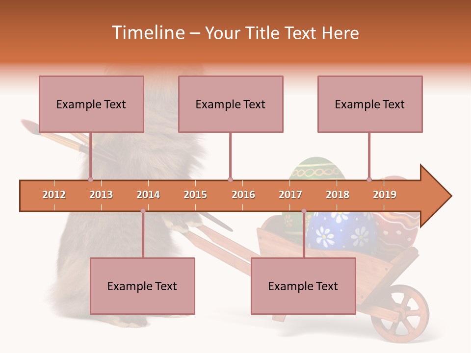 Easter Fluffy Red PowerPoint Template