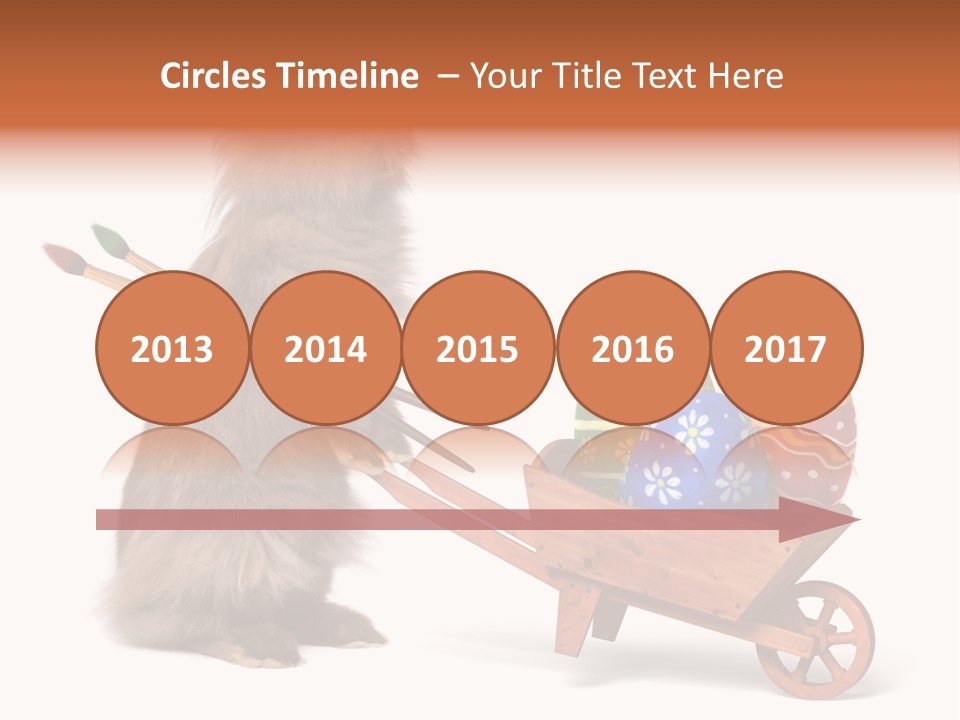 Easter Fluffy Red PowerPoint Template