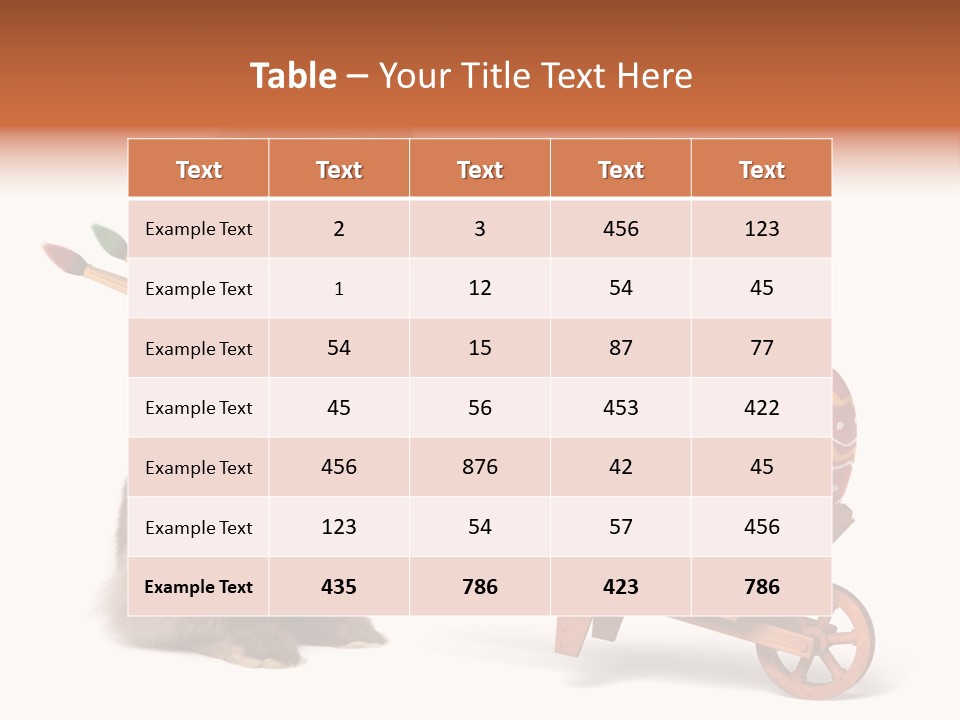 Easter Fluffy Red PowerPoint Template