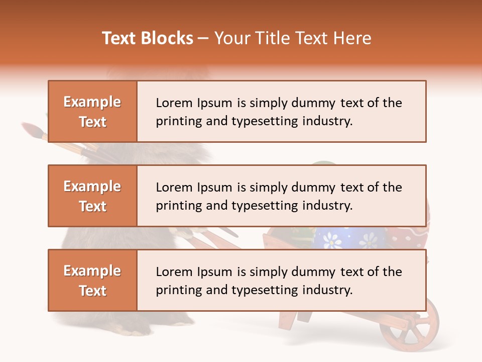 Easter Fluffy Red PowerPoint Template