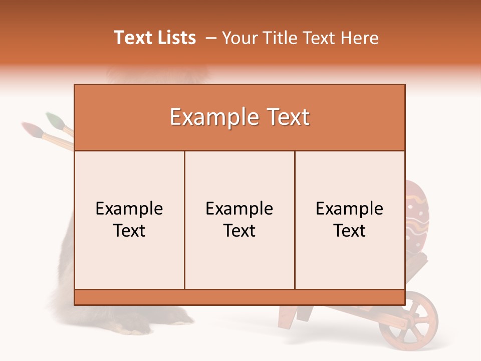 Easter Fluffy Red PowerPoint Template