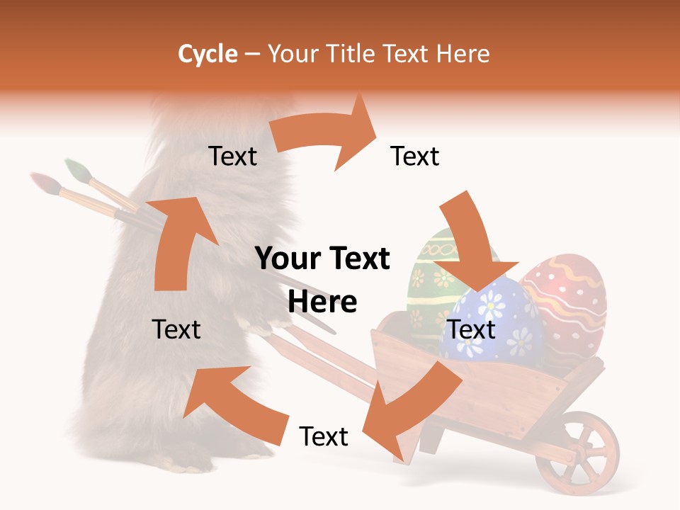 Easter Fluffy Red PowerPoint Template