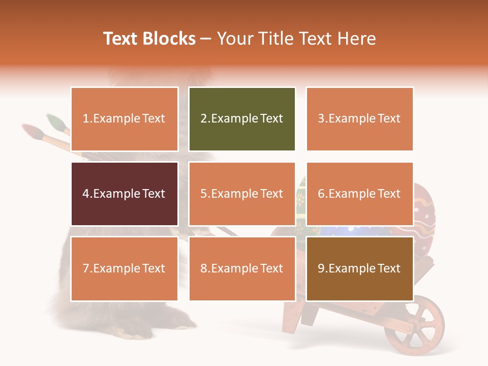 Easter Fluffy Red PowerPoint Template