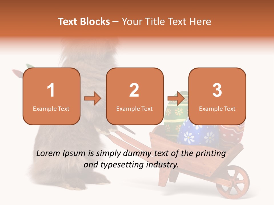 Easter Fluffy Red PowerPoint Template