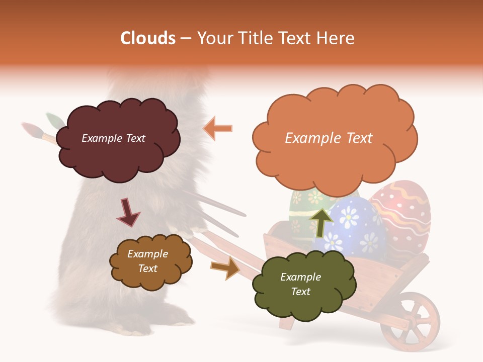 Easter Fluffy Red PowerPoint Template