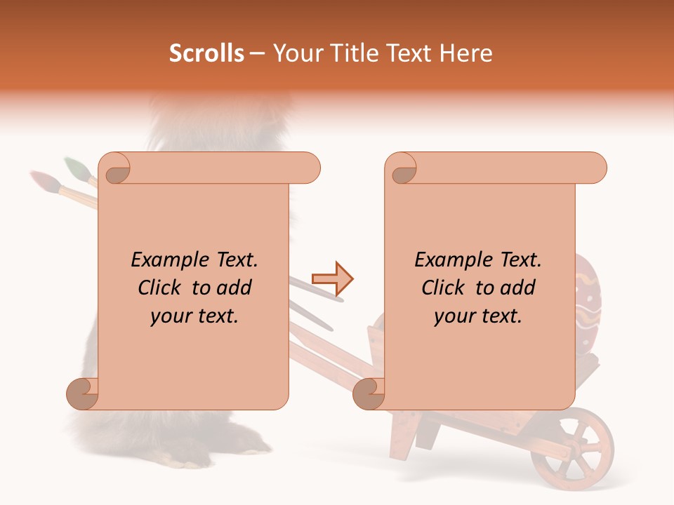 Easter Fluffy Red PowerPoint Template