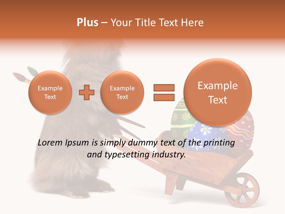 Easter Fluffy Red PowerPoint Template