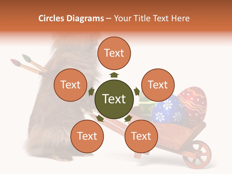 Easter Fluffy Red PowerPoint Template