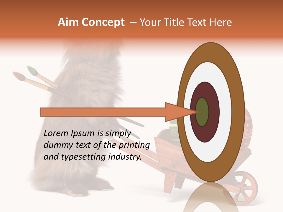 Easter Fluffy Red PowerPoint Template