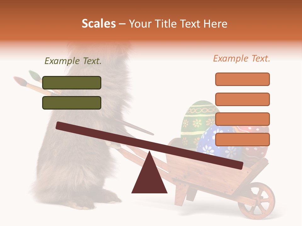 Easter Fluffy Red PowerPoint Template