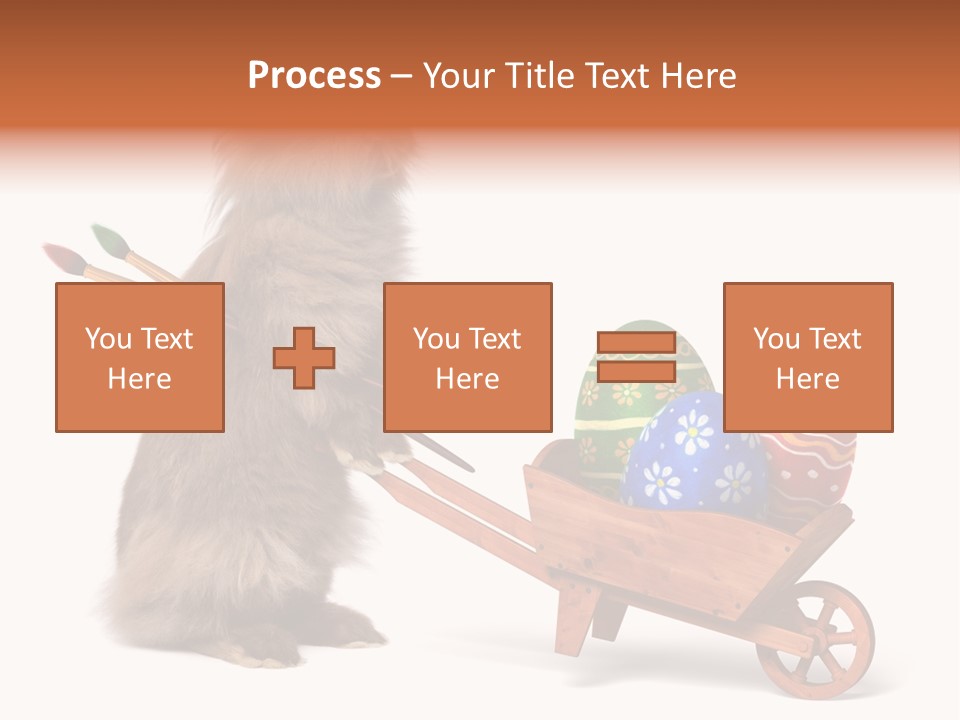 Easter Fluffy Red PowerPoint Template