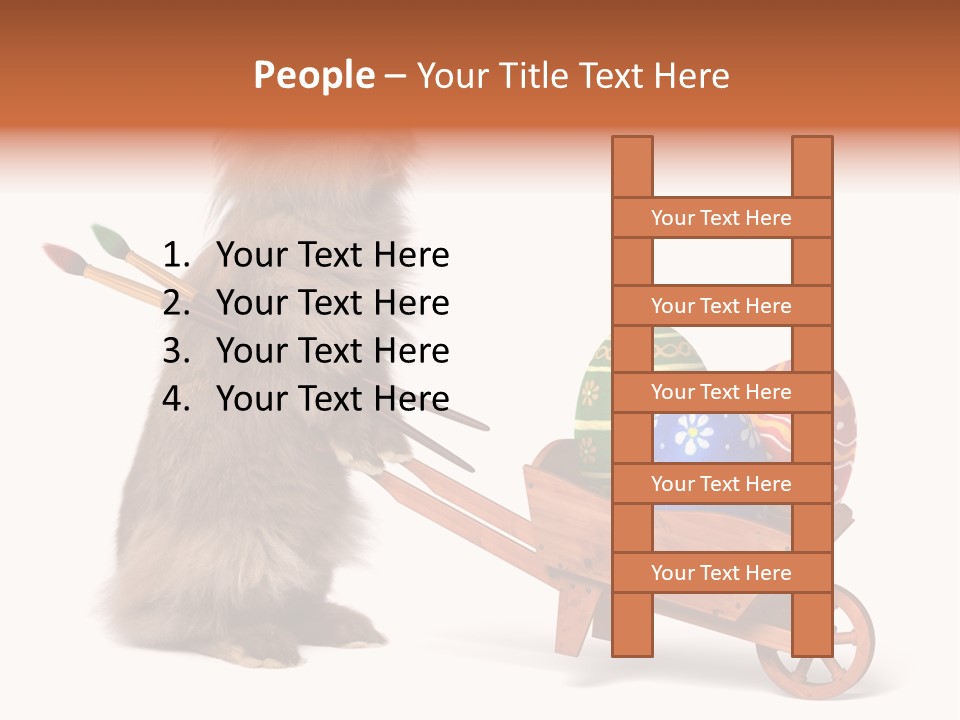 Easter Fluffy Red PowerPoint Template