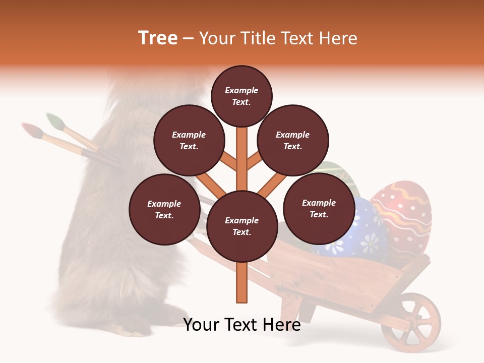 Easter Fluffy Red PowerPoint Template