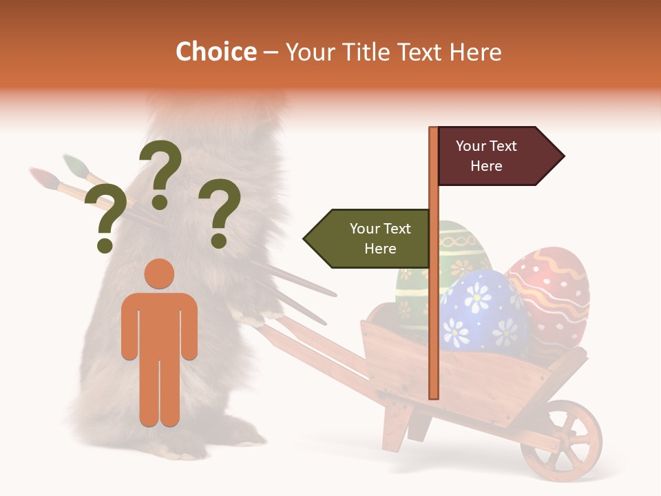 Easter Fluffy Red PowerPoint Template