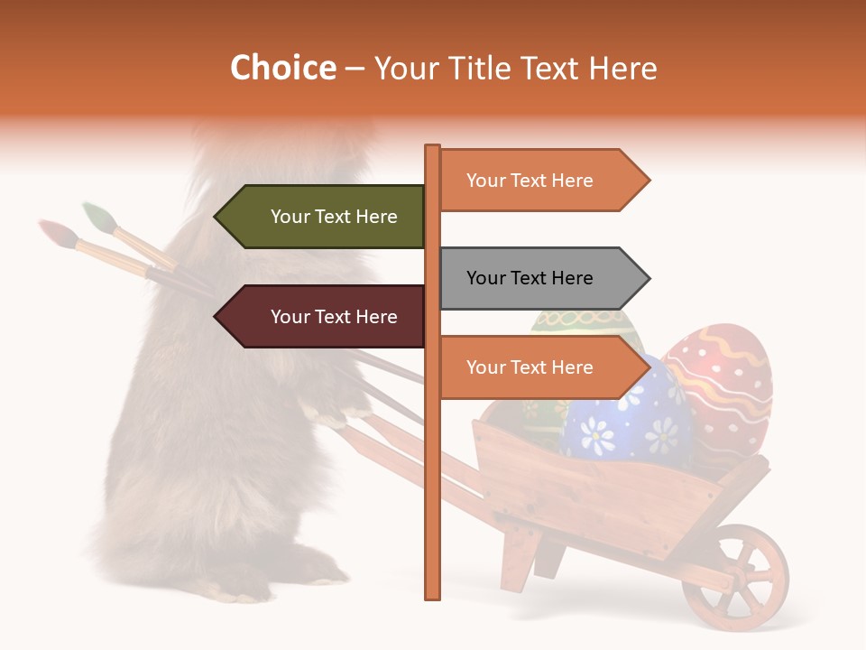 Easter Fluffy Red PowerPoint Template