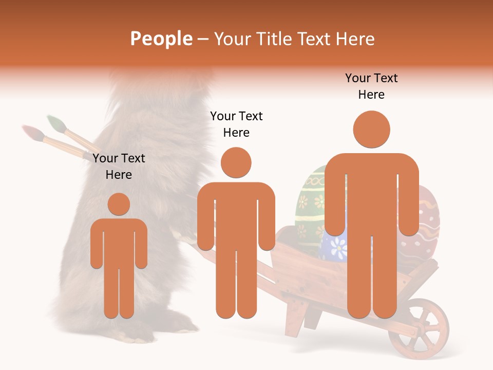 Easter Fluffy Red PowerPoint Template