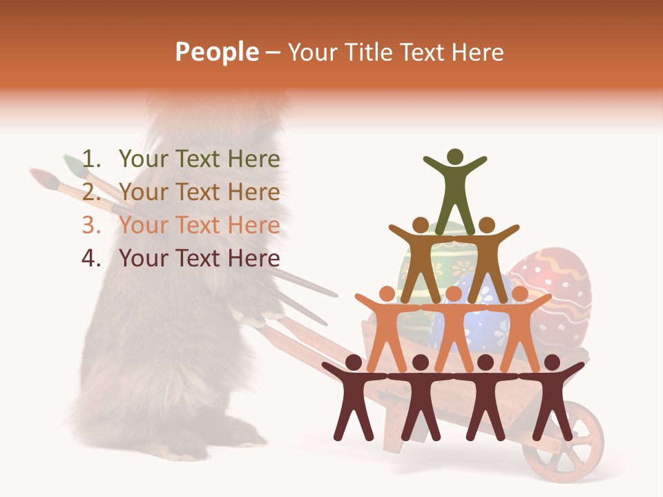 Easter Fluffy Red PowerPoint Template