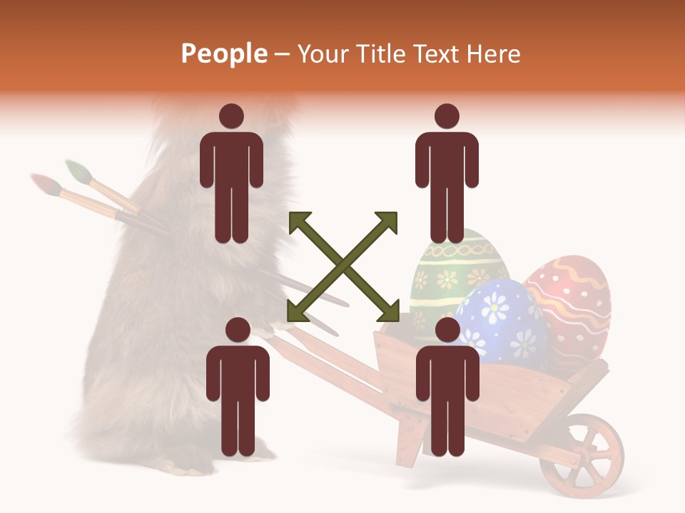 Easter Fluffy Red PowerPoint Template