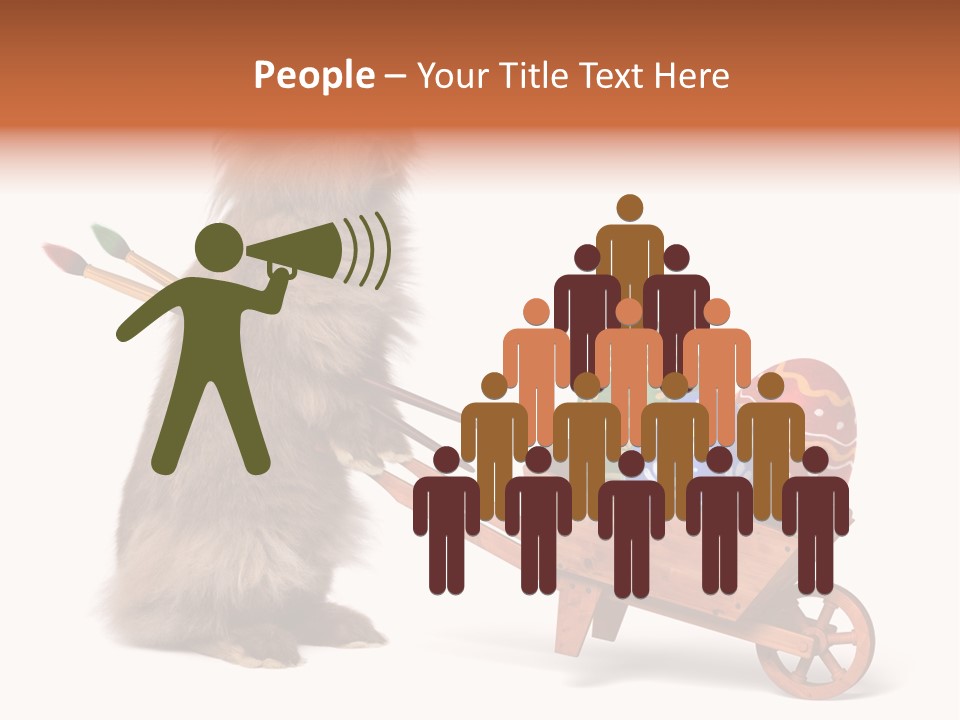 Easter Fluffy Red PowerPoint Template