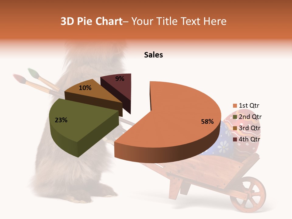 Easter Fluffy Red PowerPoint Template