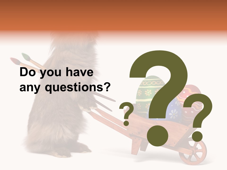 Easter Fluffy Red PowerPoint Template