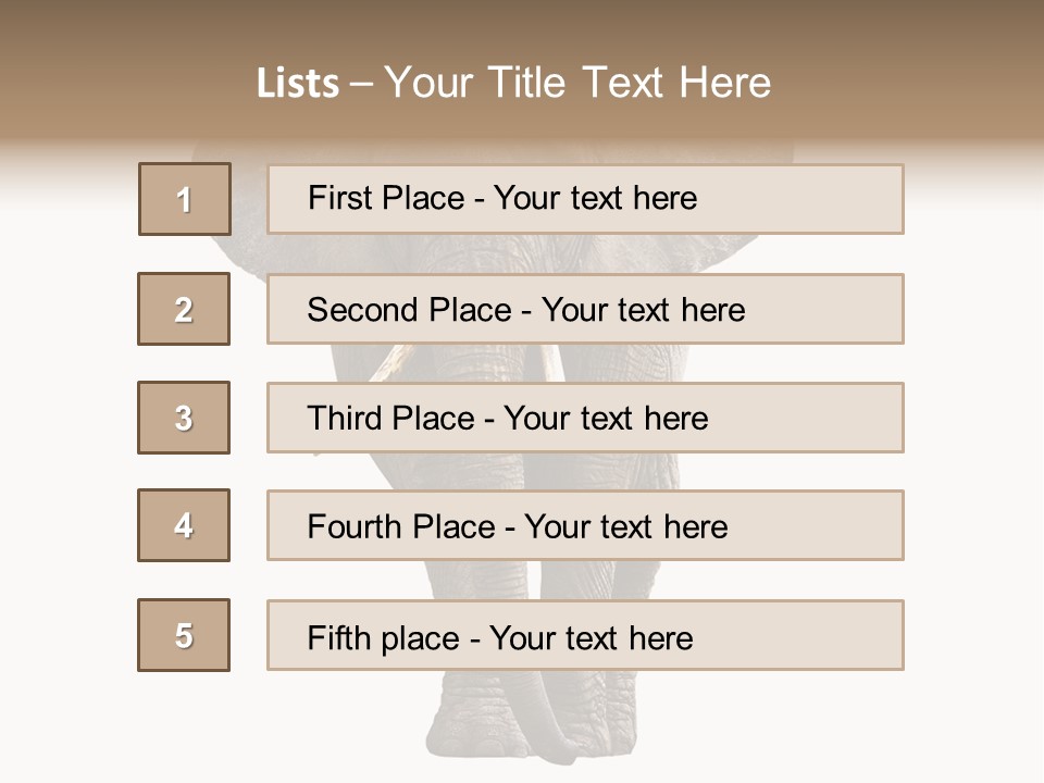 Ivory Single Standing PowerPoint Template