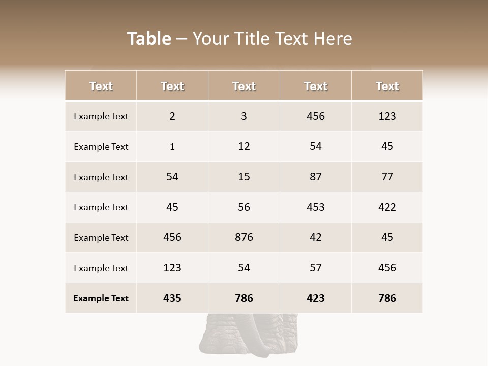 Ivory Single Standing PowerPoint Template