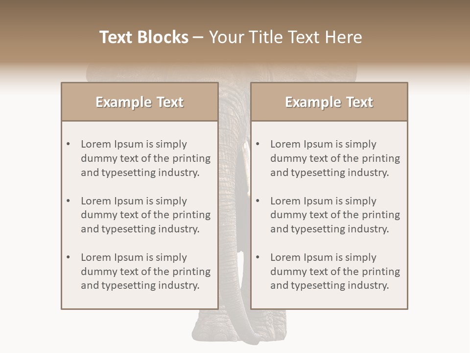 Ivory Single Standing PowerPoint Template