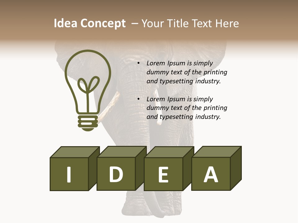 Ivory Single Standing PowerPoint Template