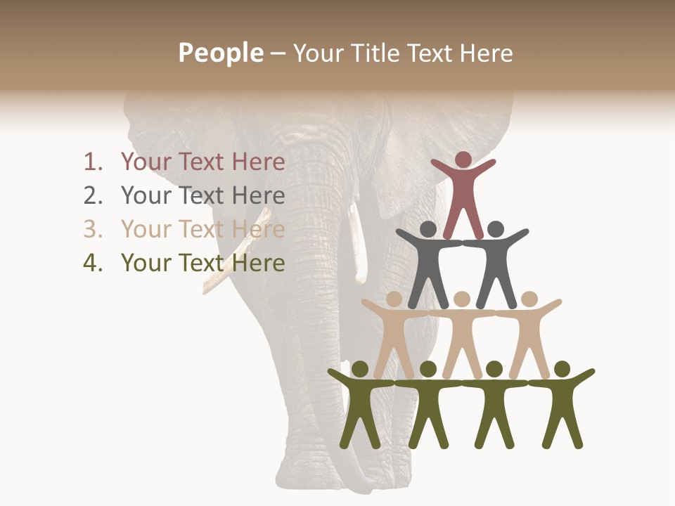 Ivory Single Standing PowerPoint Template