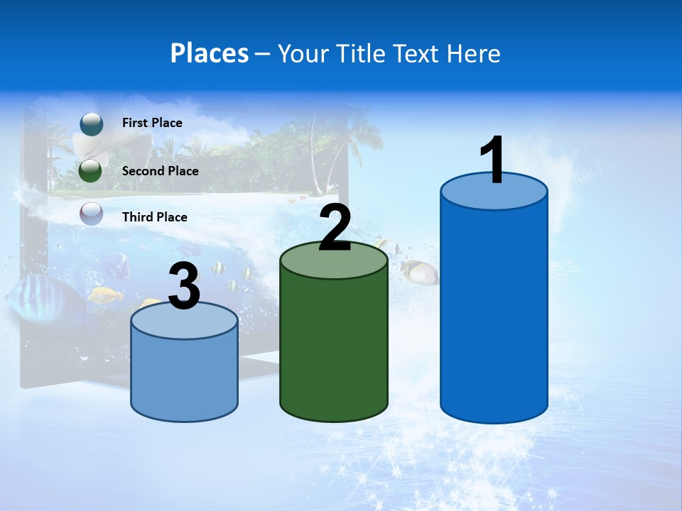 Threedimensional Clouds Flow PowerPoint Template