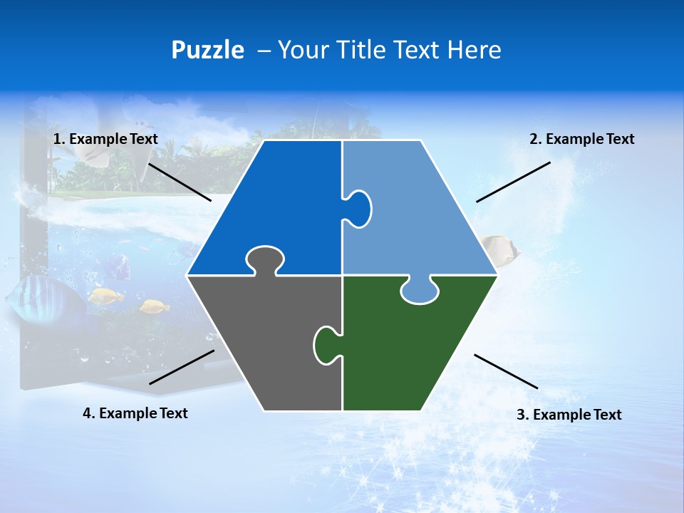 Threedimensional Clouds Flow PowerPoint Template