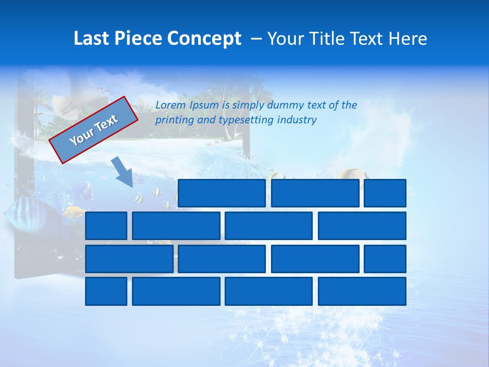 Threedimensional Clouds Flow PowerPoint Template