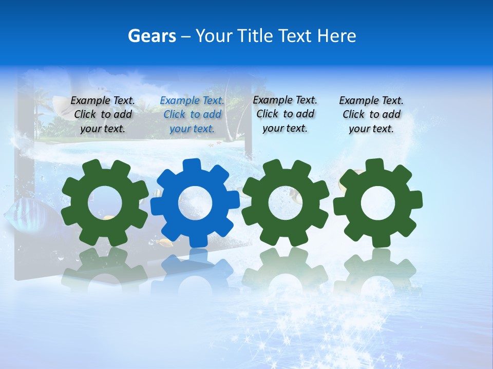 Threedimensional Clouds Flow PowerPoint Template