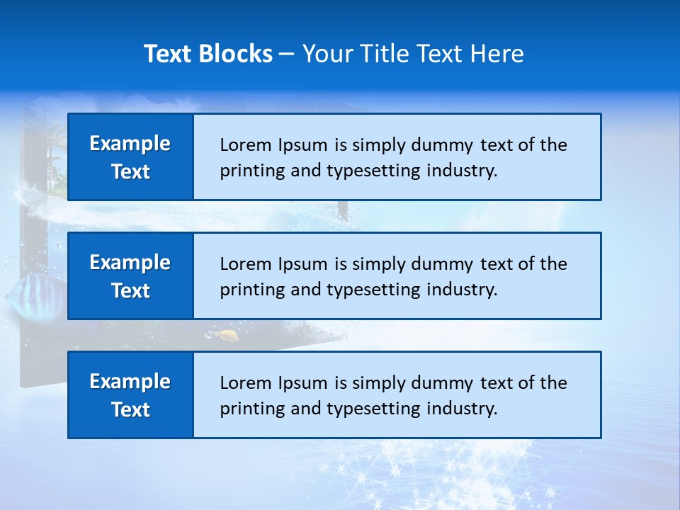 Threedimensional Clouds Flow PowerPoint Template