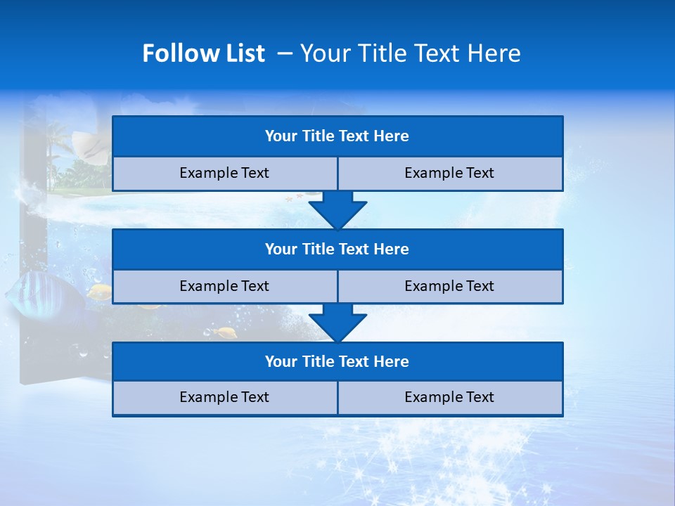 Threedimensional Clouds Flow PowerPoint Template
