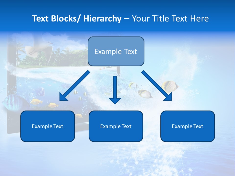 Threedimensional Clouds Flow PowerPoint Template