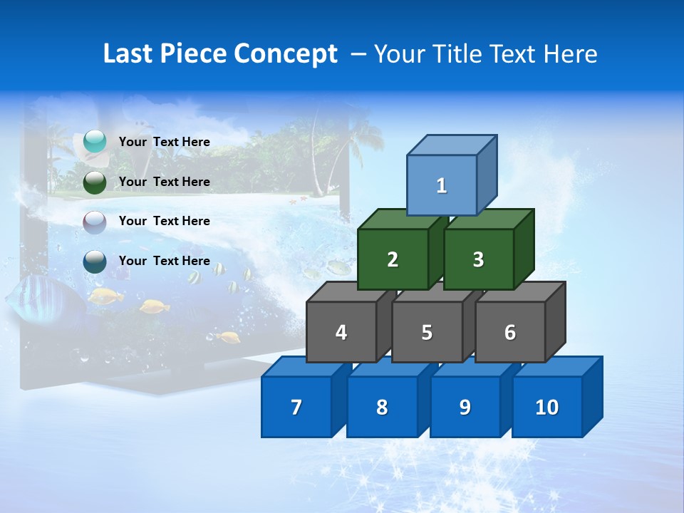 Threedimensional Clouds Flow PowerPoint Template