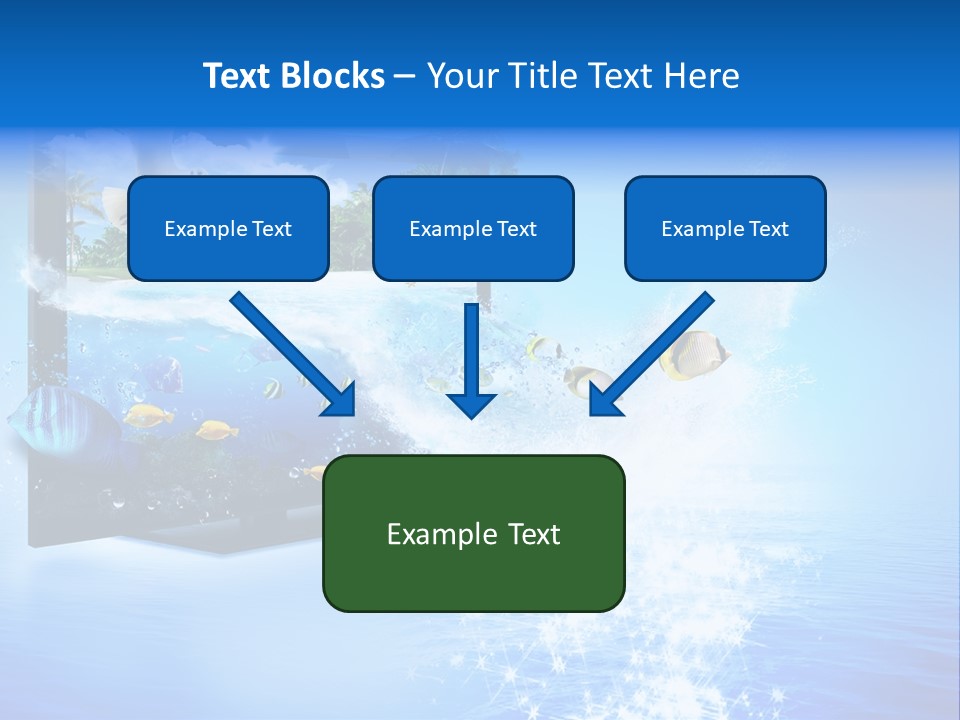 Threedimensional Clouds Flow PowerPoint Template