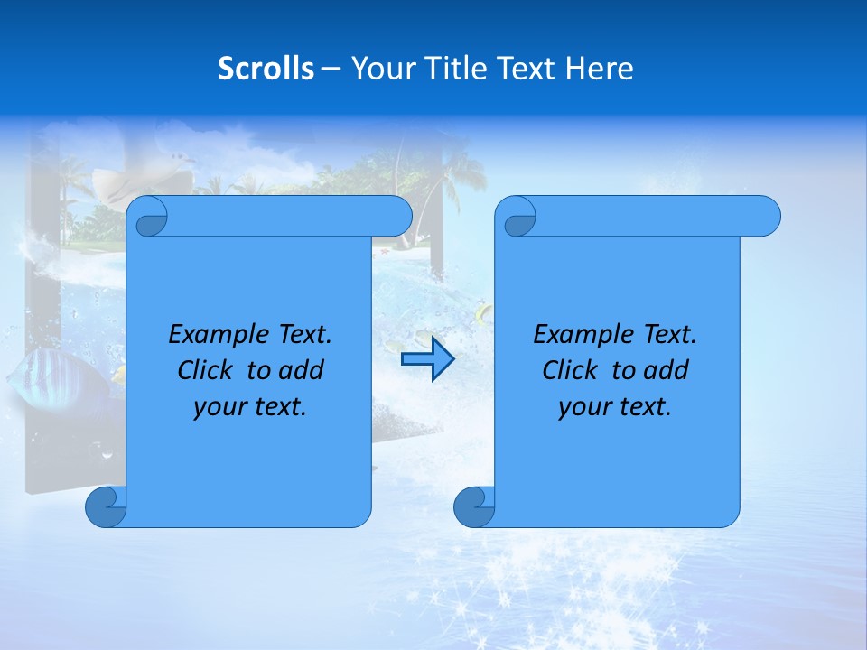 Threedimensional Clouds Flow PowerPoint Template
