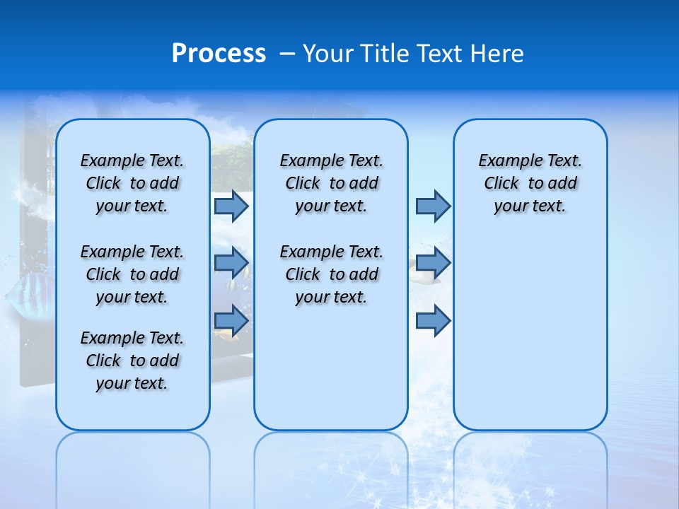 Threedimensional Clouds Flow PowerPoint Template