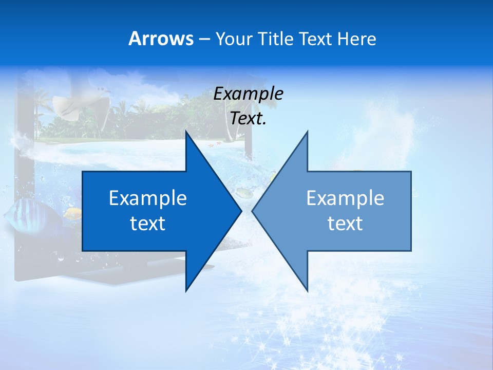 Threedimensional Clouds Flow PowerPoint Template