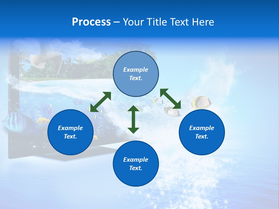 Threedimensional Clouds Flow PowerPoint Template