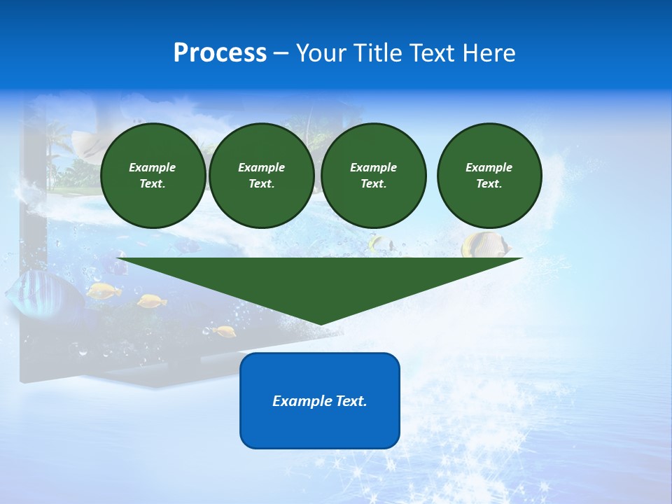 Threedimensional Clouds Flow PowerPoint Template