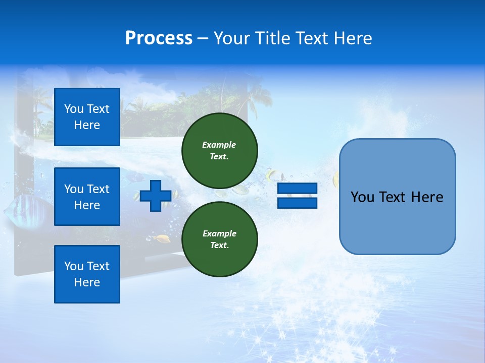 Threedimensional Clouds Flow PowerPoint Template